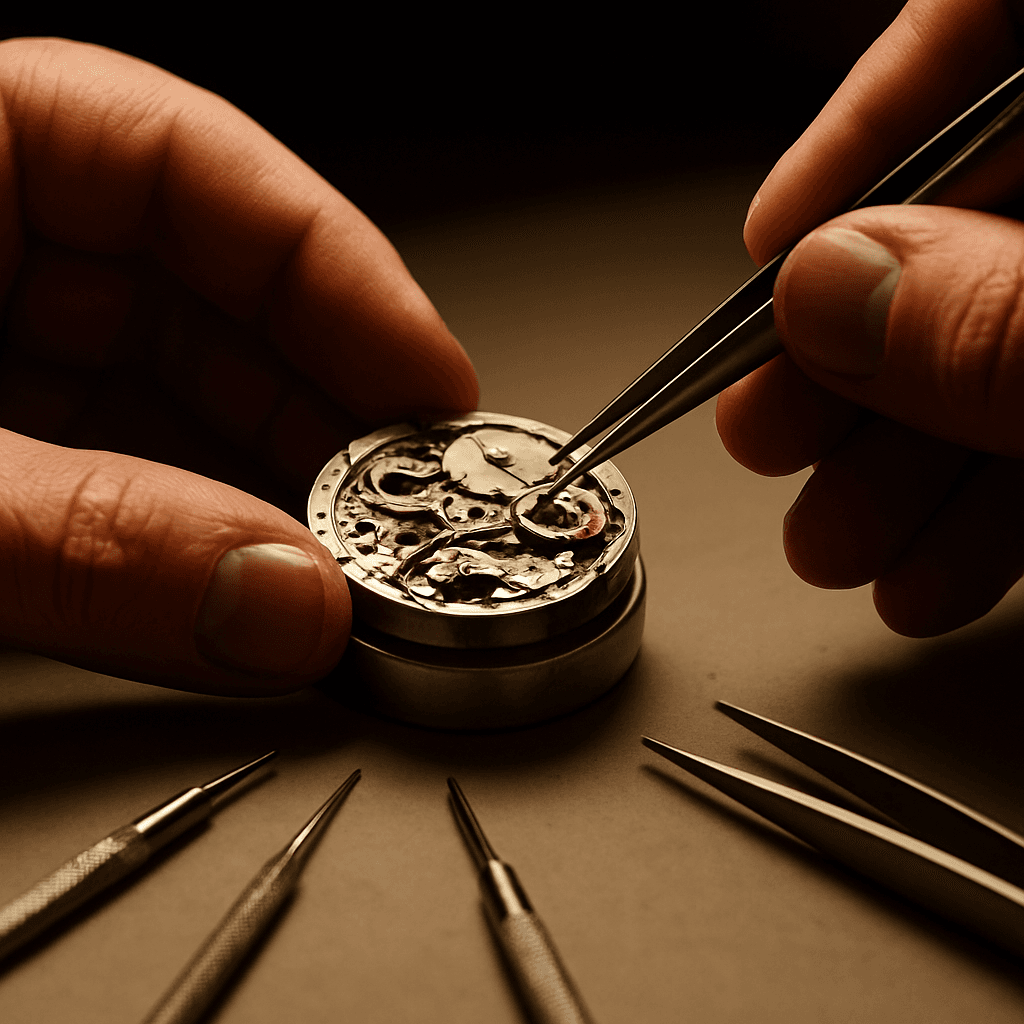 Professional watch battery replacement at Sky & Co Jewelry Georgetown TX